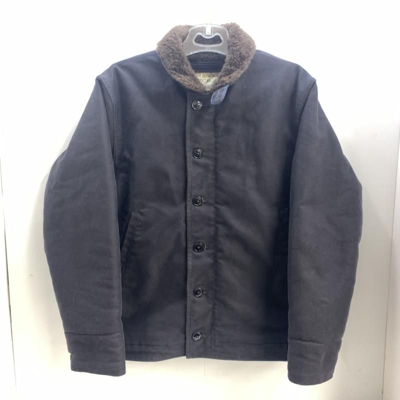 【中古】THE REAL McCOYS N-1 デッキジャケット サイズ38 ネイビー ザ・リアルマッコイズ[92]