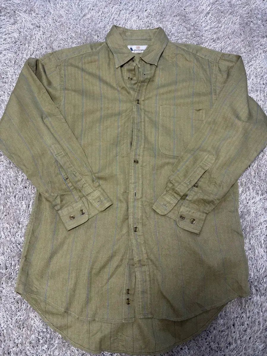 日本製 AQUASCUTUM CHECK シャツ サイズ 105