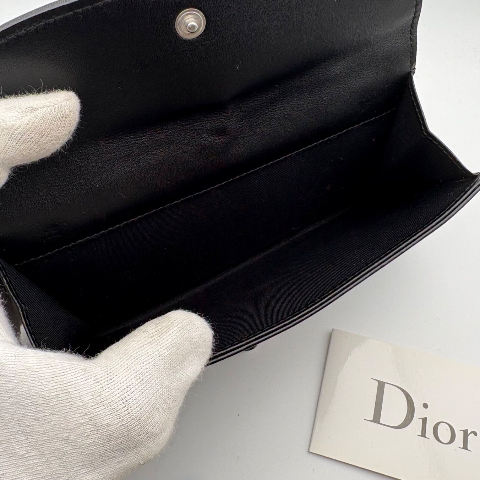 Dior ブラック レザー 長財布美品-新品ReFa STRAIGHT IRON PRO ホワイト