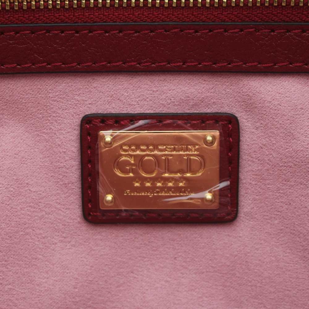 新品】COCOCELUX GOLD 2way ショルダーバッグ 本革 ポーチ COCOCELUX