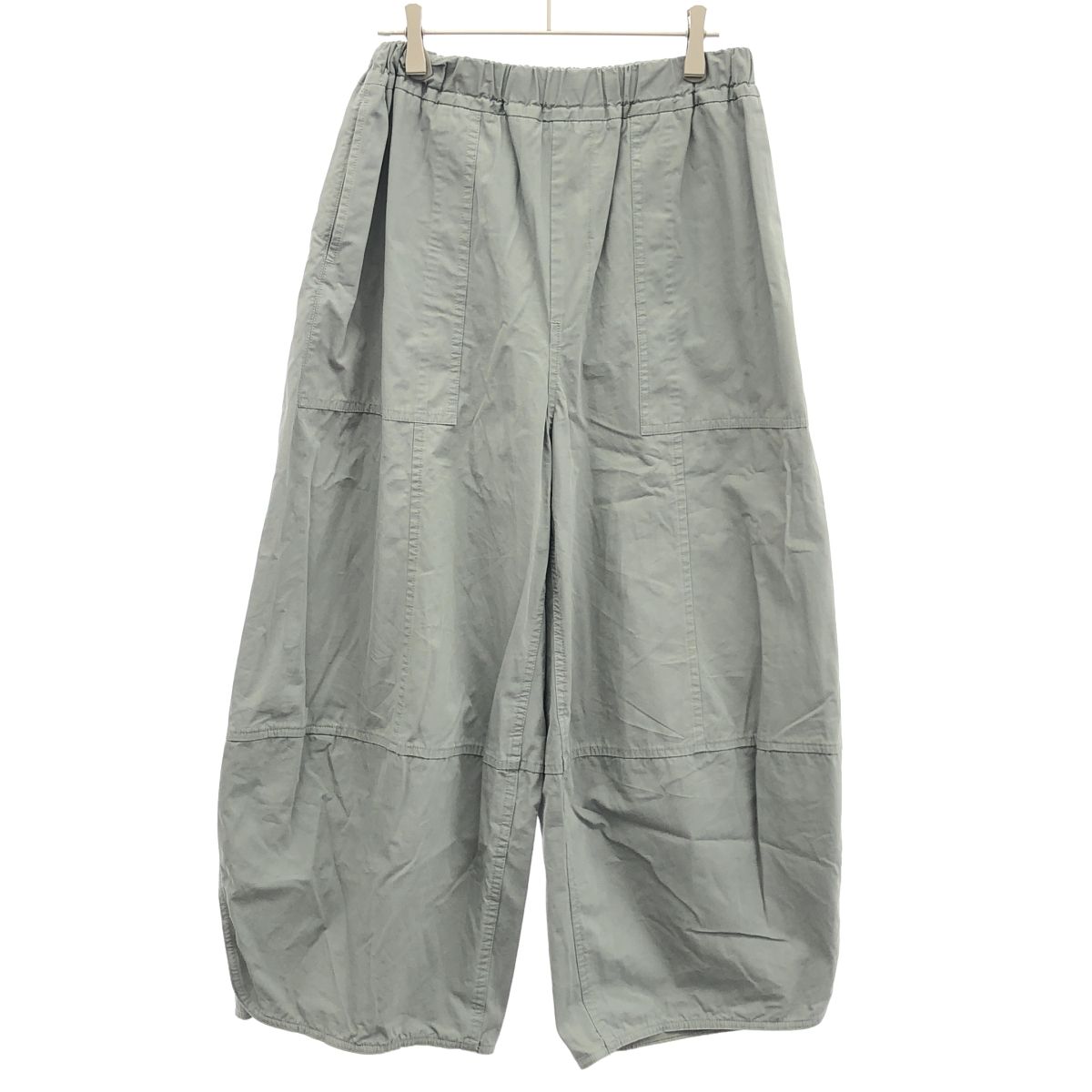 Drawer ドゥロワー 24AW コットン ベイカーワイド イージーパンツ 6514-299-1483 カーキ
