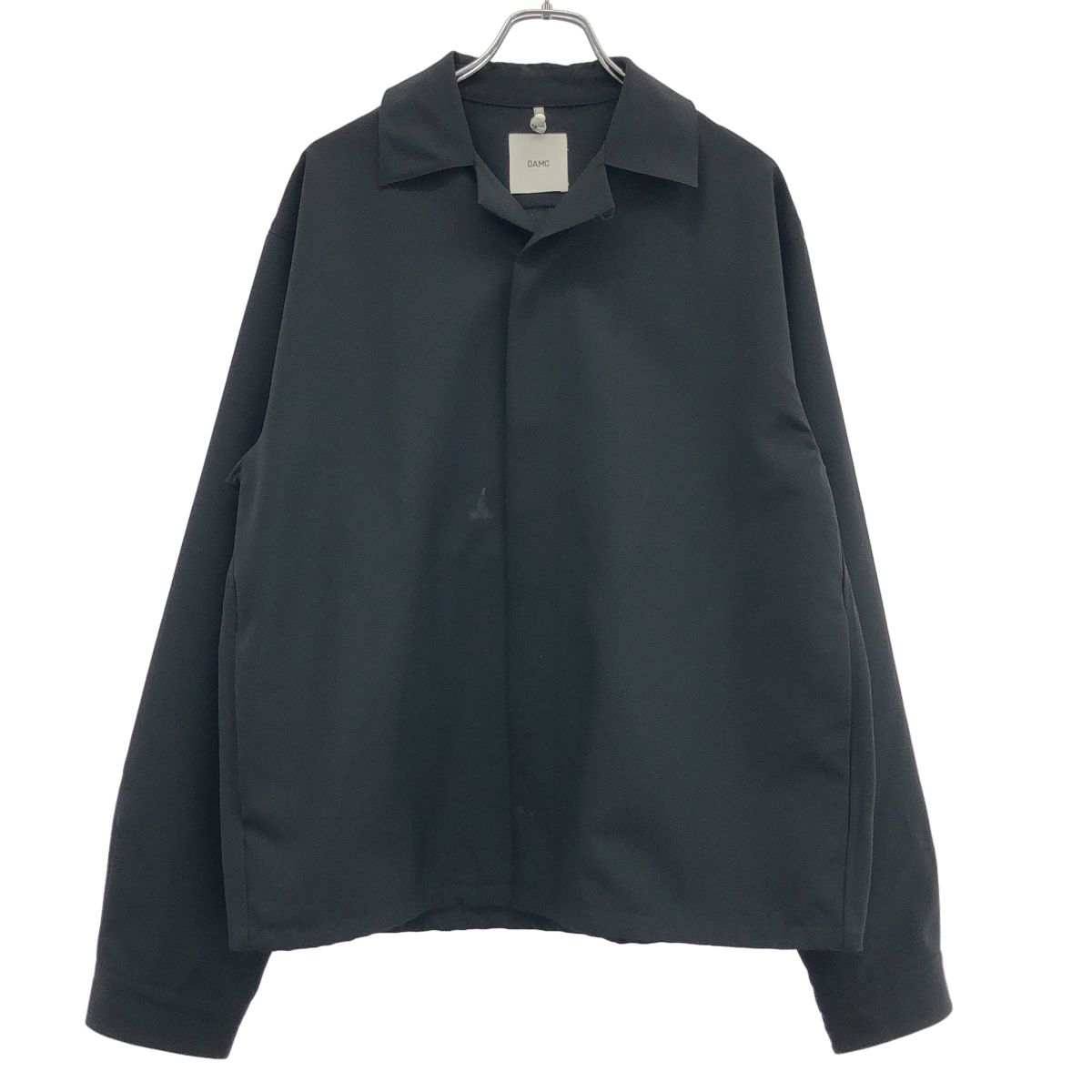 OAMC オーエーエムシー 21SS SYSTEM SHIRT バックパッチシャツジャケット OAMS601368 ブラック S