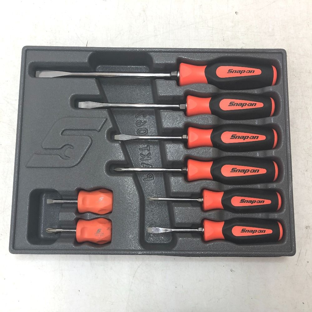 SnapOn スナップオン ソフトグリップ コンビネーションドライバーセット 8本セット SGDX80BO 中古美品