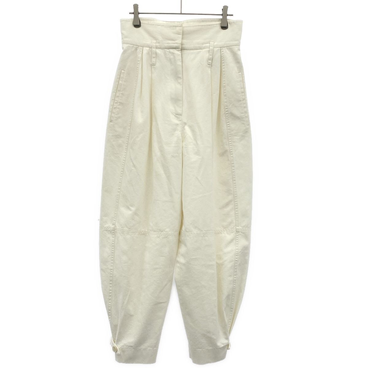 GIVENCHY ジバンシィ 25AW ハイウエストパンツ BW50CN10H3 ホワイト 36