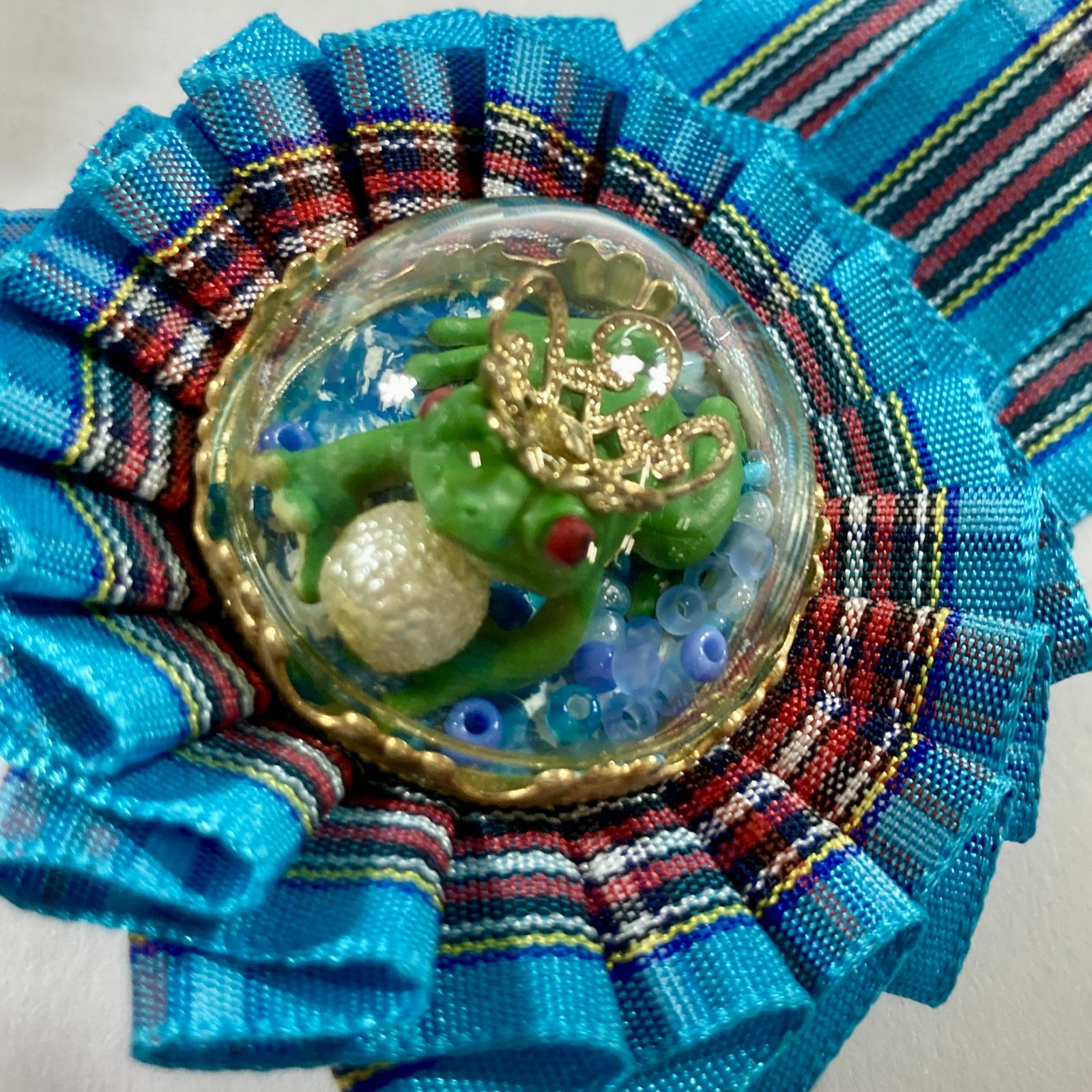 ☆ A fabulous day ロゼット ブローチ ガーリー ロリータ ハンドメイド 