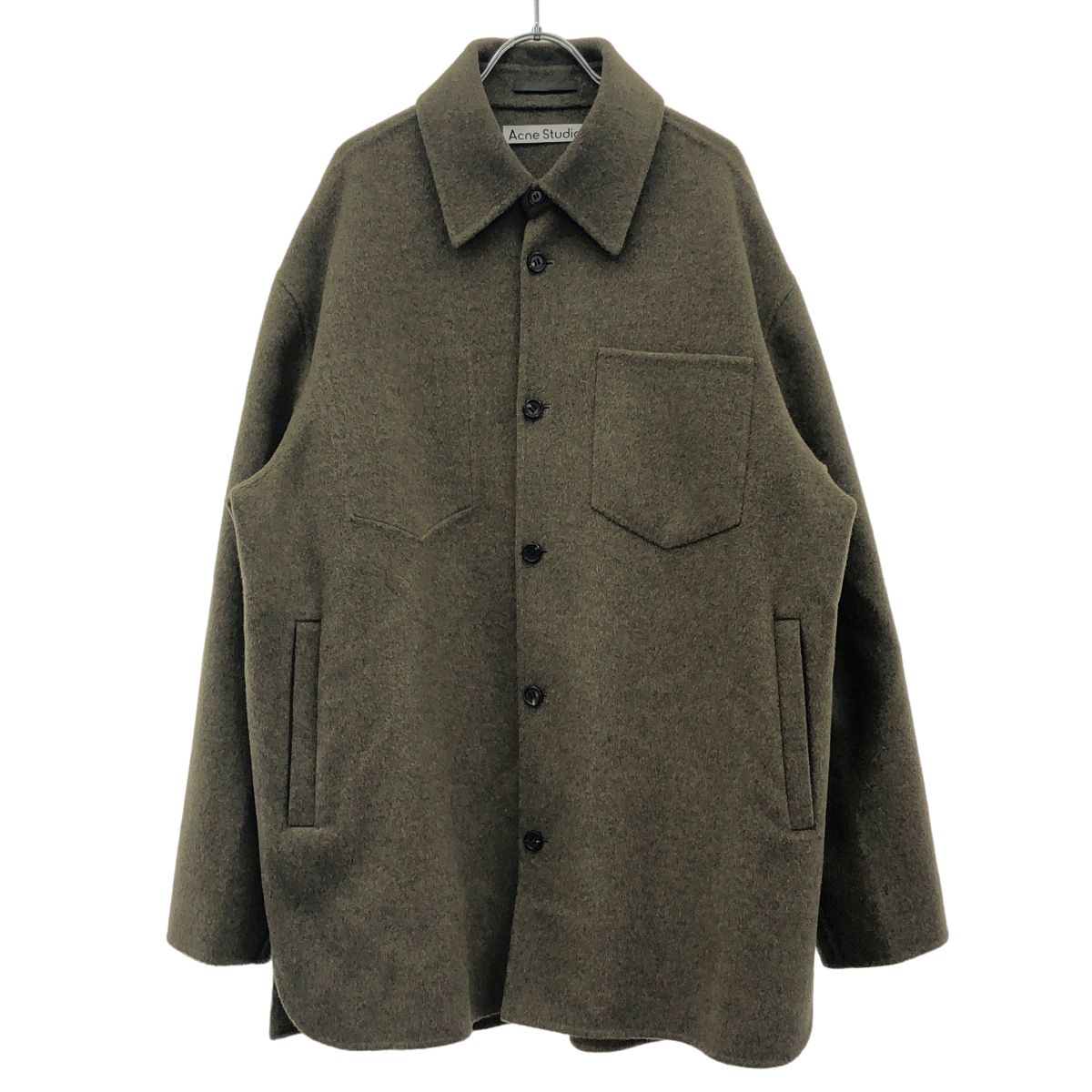 Acne Studios アクネストゥディオズ ソフトウールオーバーシャツジャケット FN-MN-OUTW000587 カーキ 44