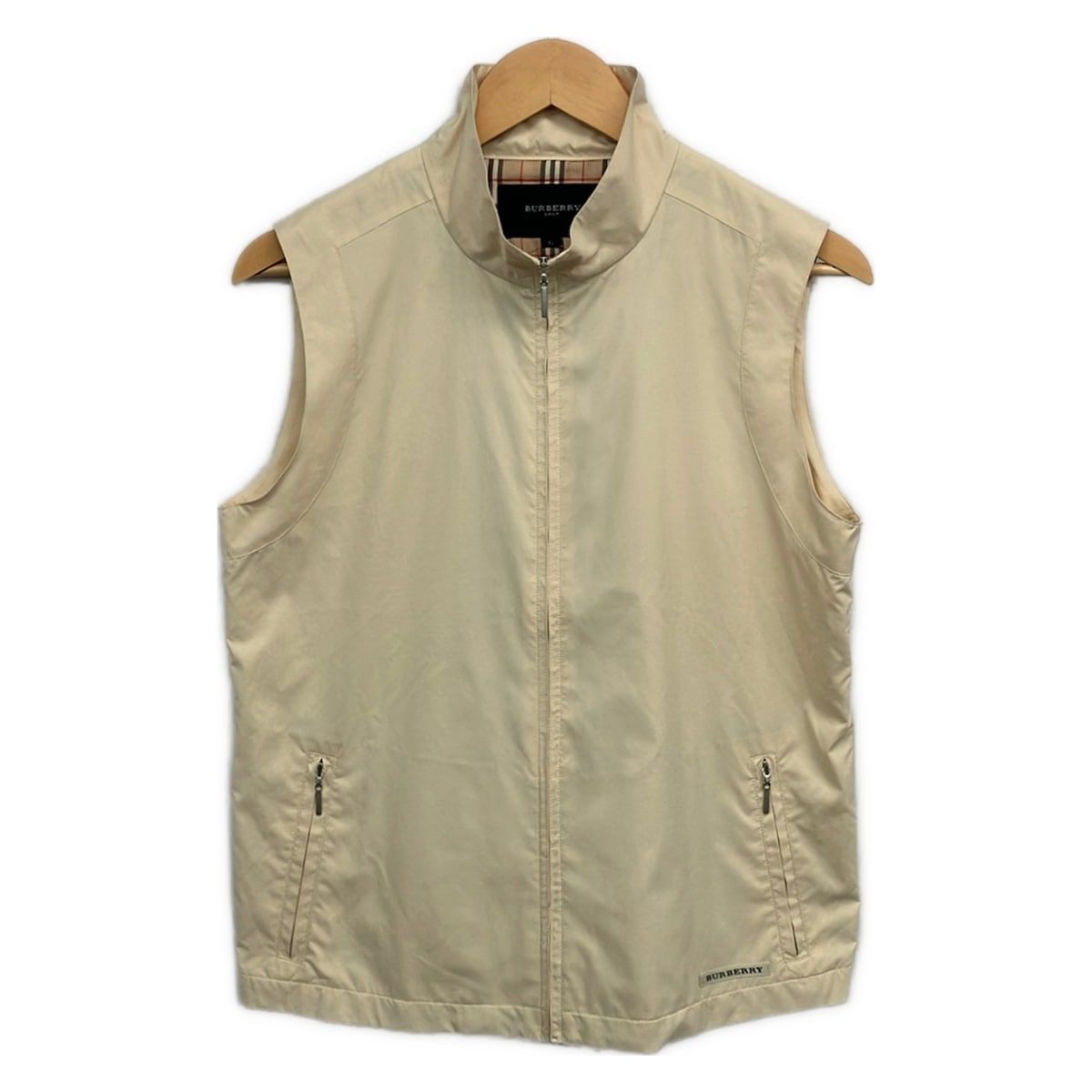 BURBERRYGOLF(バーバリーゴルフ) ベスト サイズL レディース美品 - ベージュ