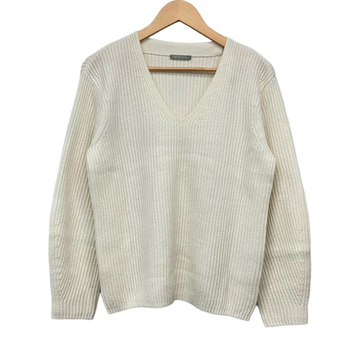 theory luxe(セオリーリュクス) 長袖セーター サイズ38 M レディース美品 - アイボリー Vネック/カシミヤ