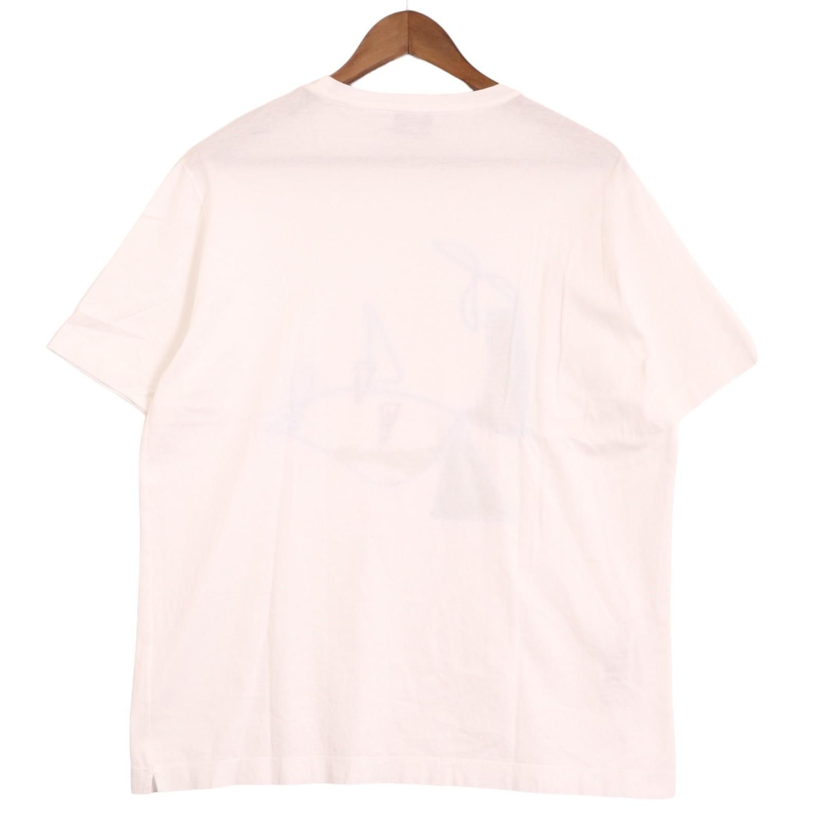 SALE価格で提供】HERMES エルメス ホワイト 16SS プリントTシャツ L