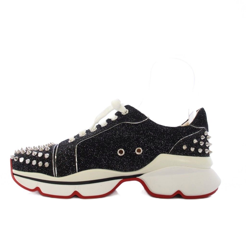 クリスチャンルブタン Christian louboutin スパイク グリッター