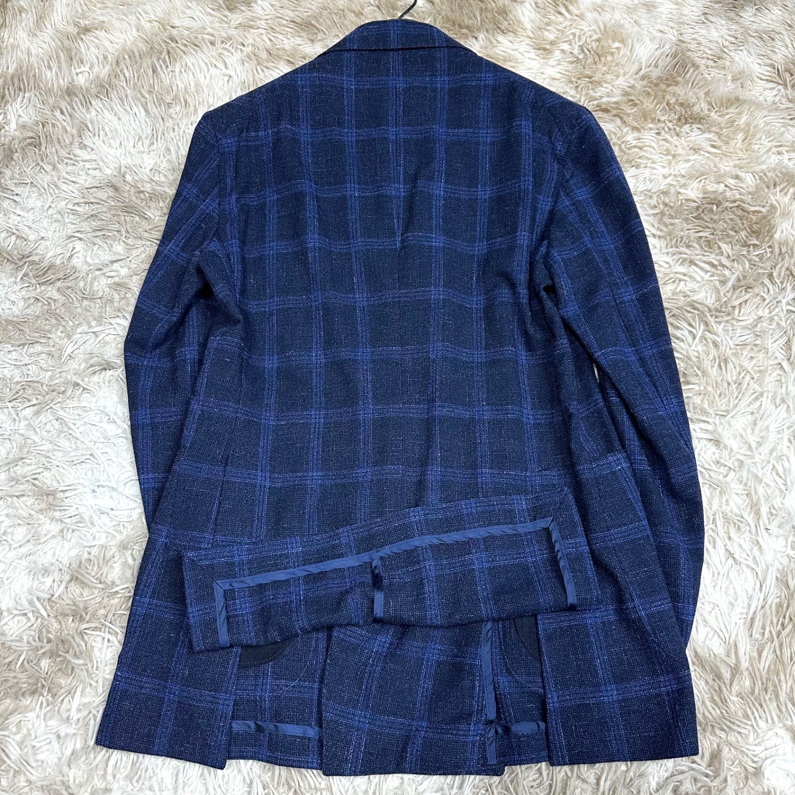 TAGLIATORE Brilla別注 シルク リネン テーラードジャケット ダブル