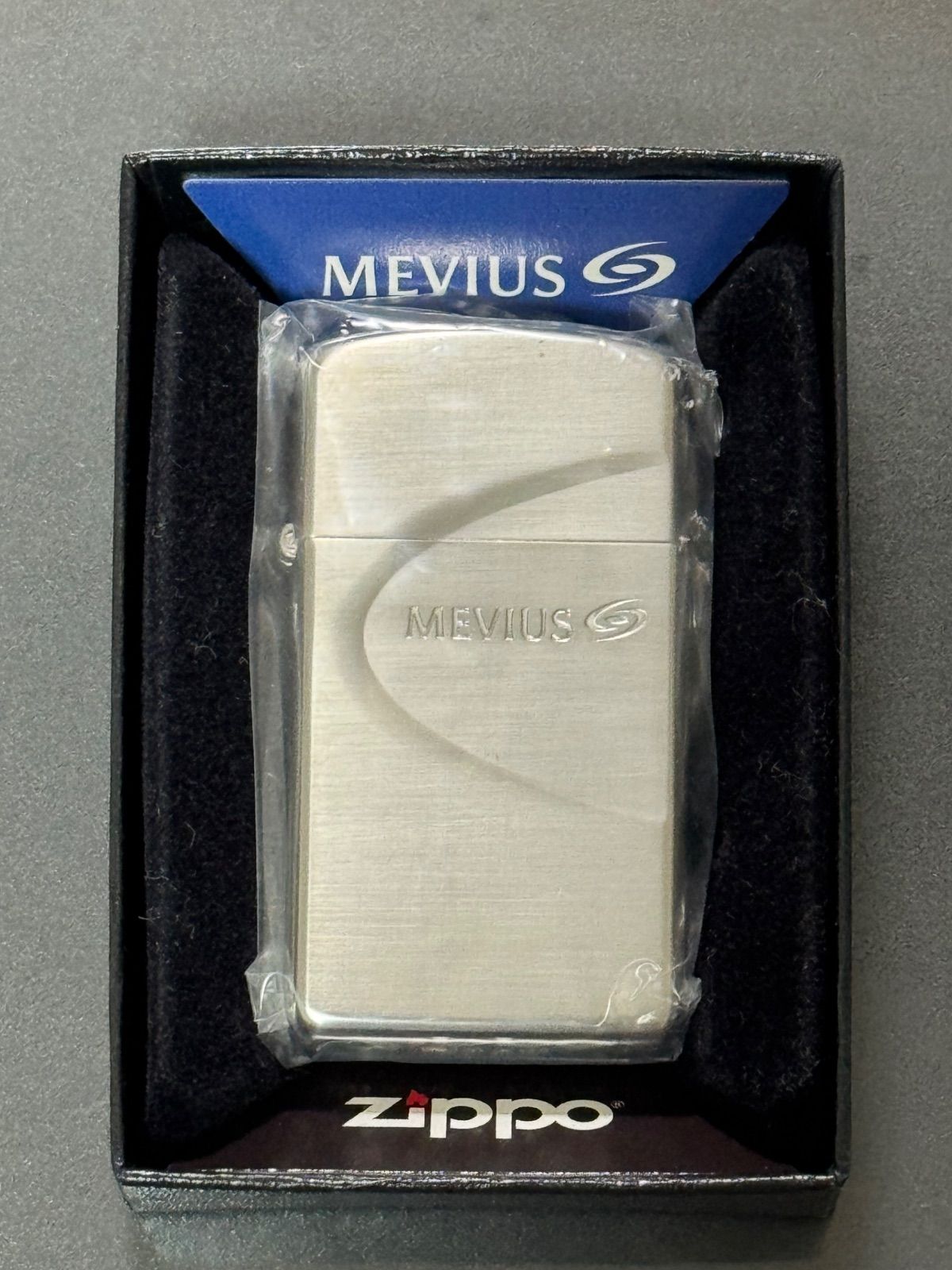 zippo MEVIUS Armor Case 限定品 メビウス アーマー 2020年製 スリム 前面刻印 silver シルバー デットストック ケース 保証書