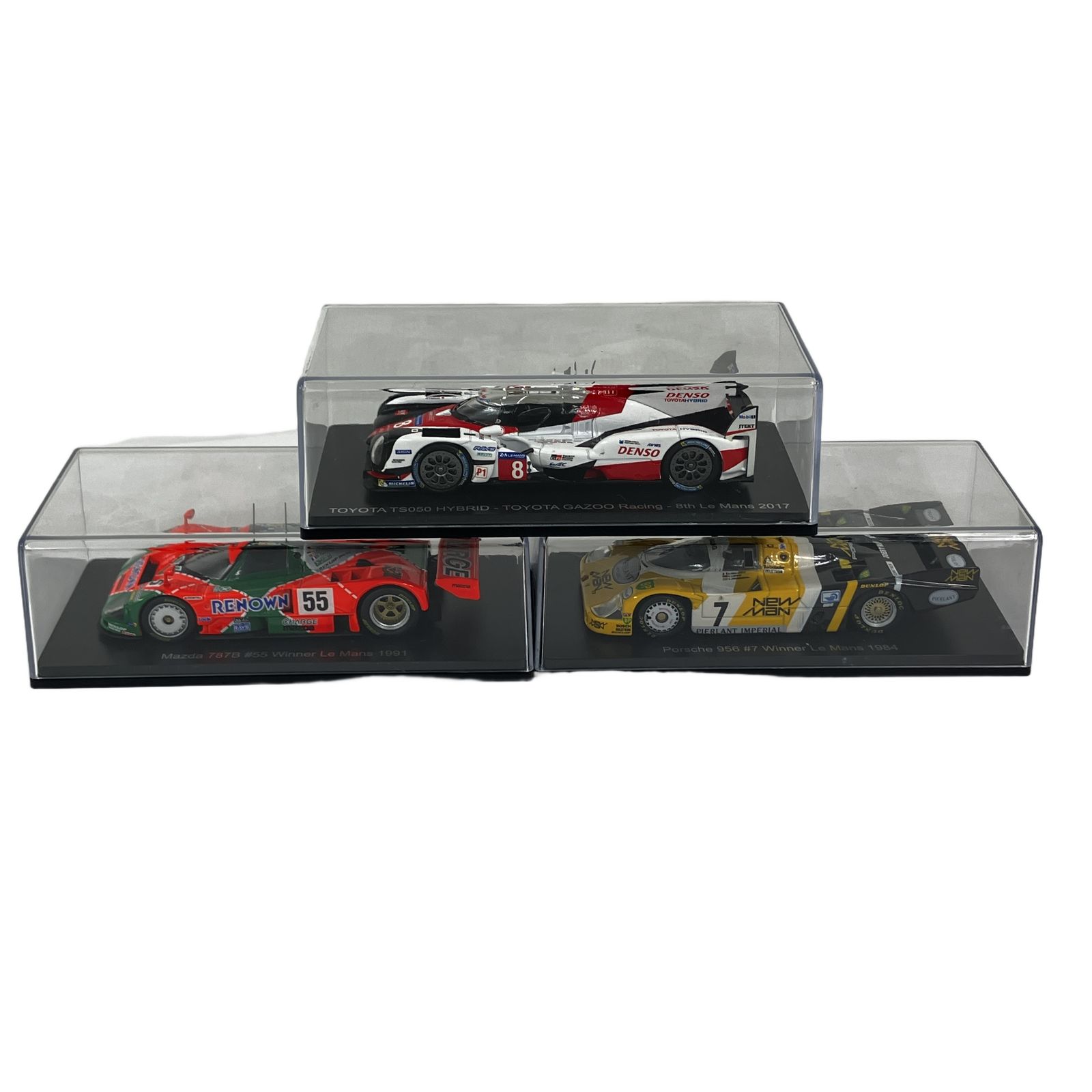 アシェット 1/43 TOYOTA TS050 2017 Le Mans ポルシェ 956 1984 Le Mans マツダ 787B 1991 Le Mans ミニカー 3台セット 中古 N11229463