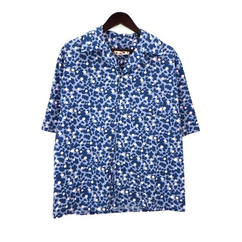 マルニ MARNI 【 CUMU0213A5 】 総柄 オープンカラー 半袖 シャツ 49915