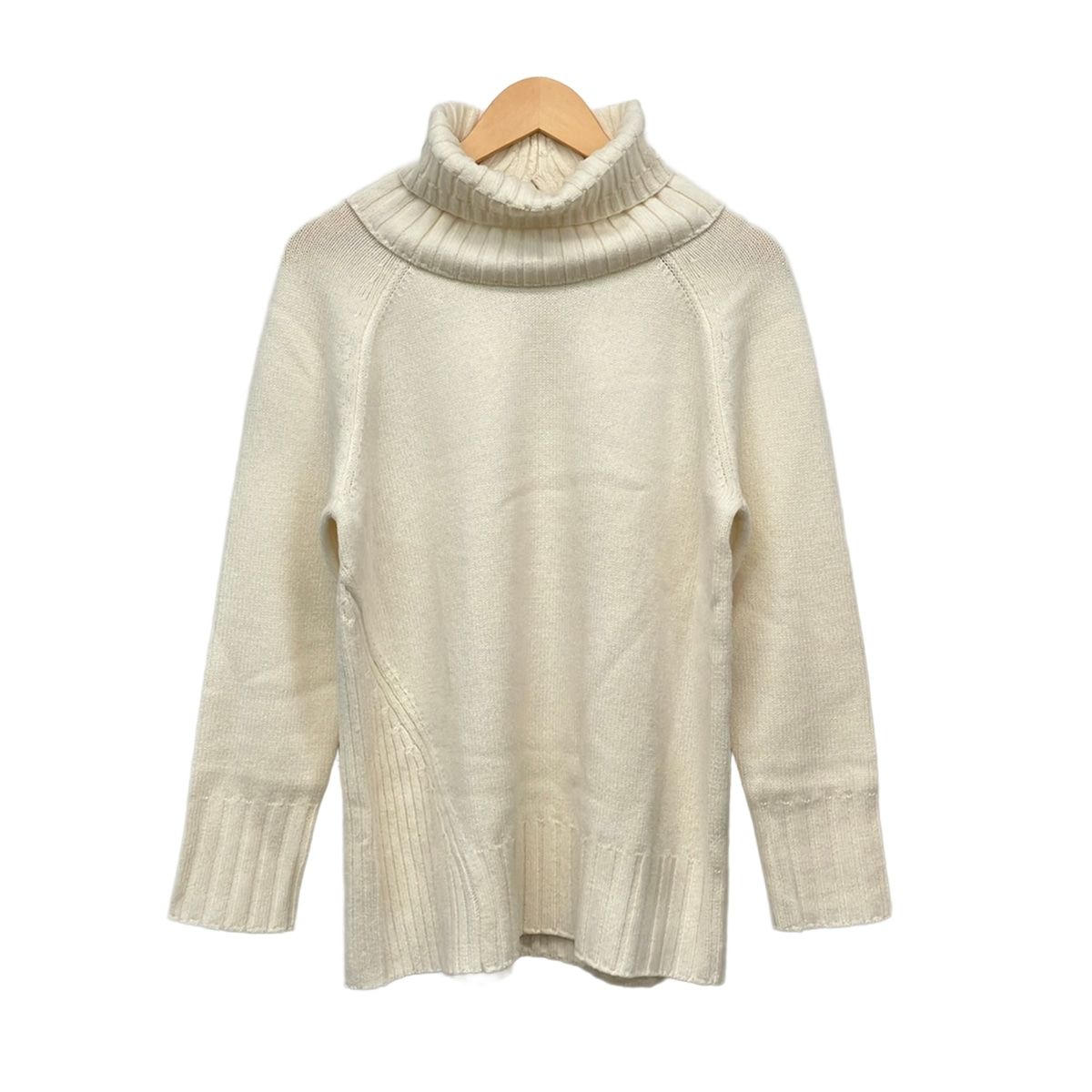 theory luxe(セオリーリュクス) 長袖セーター サイズ38 M レディース - アイボリー クルーネック/スヌード付き