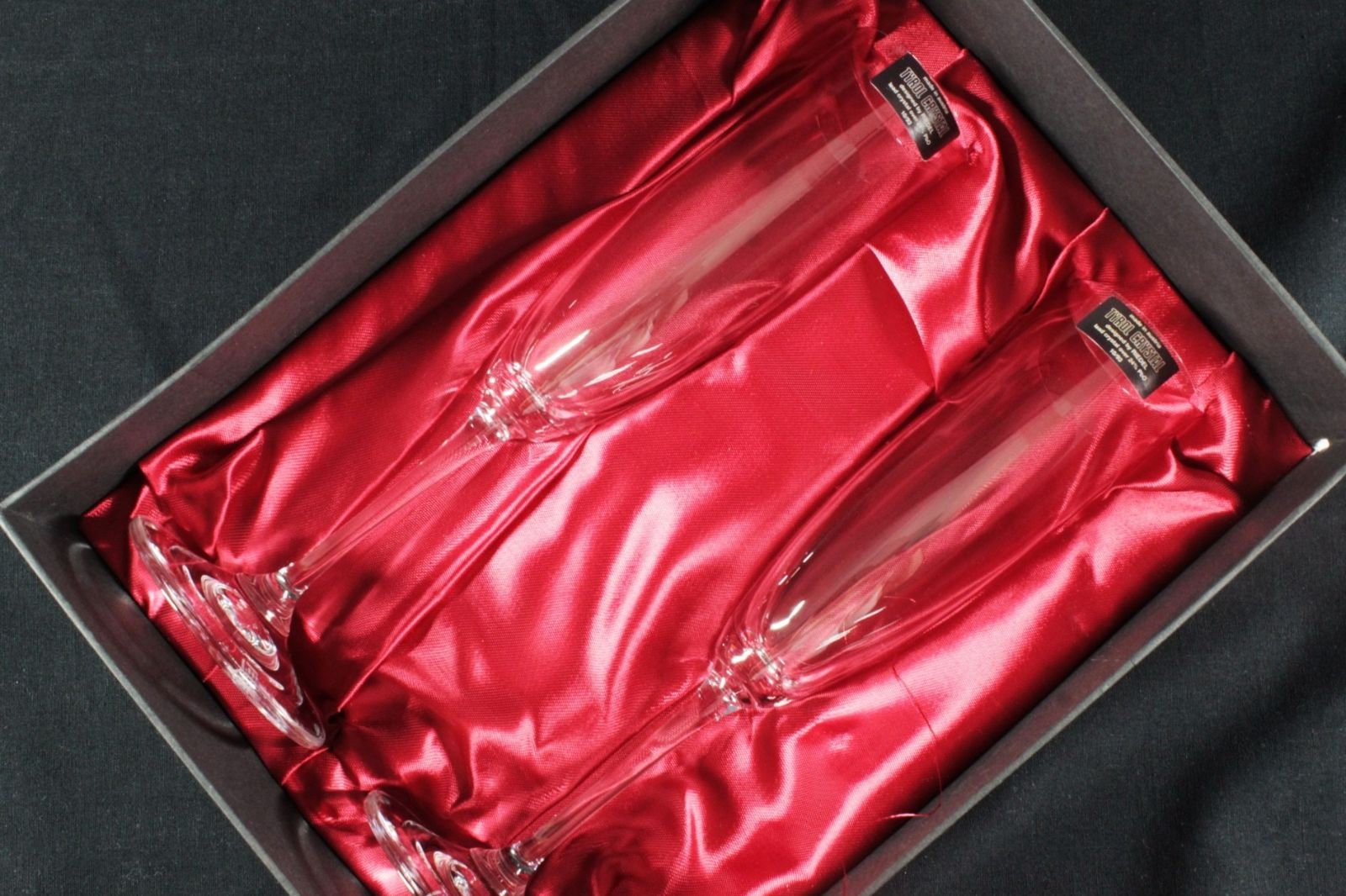 02【新品未使用】RIEDEL VINUM リーデル ヴィノム シャンパンフルート 2客セット TYROL CRYSTAL 箱付 オーストリア製 シャンパングラス
