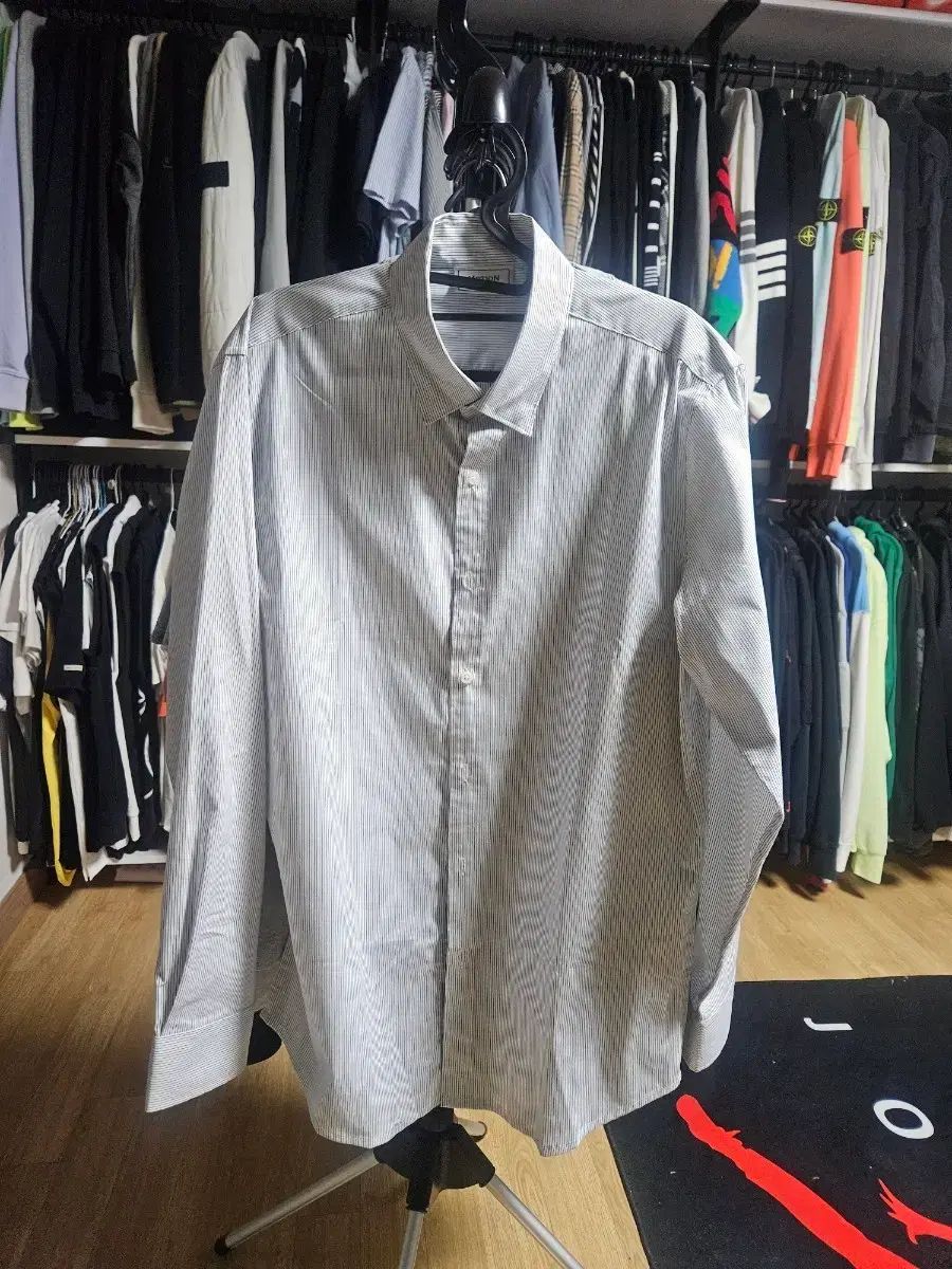 OLZEN(オルゼン) メンズ ストライプ シャツ (新品) サイズ 105