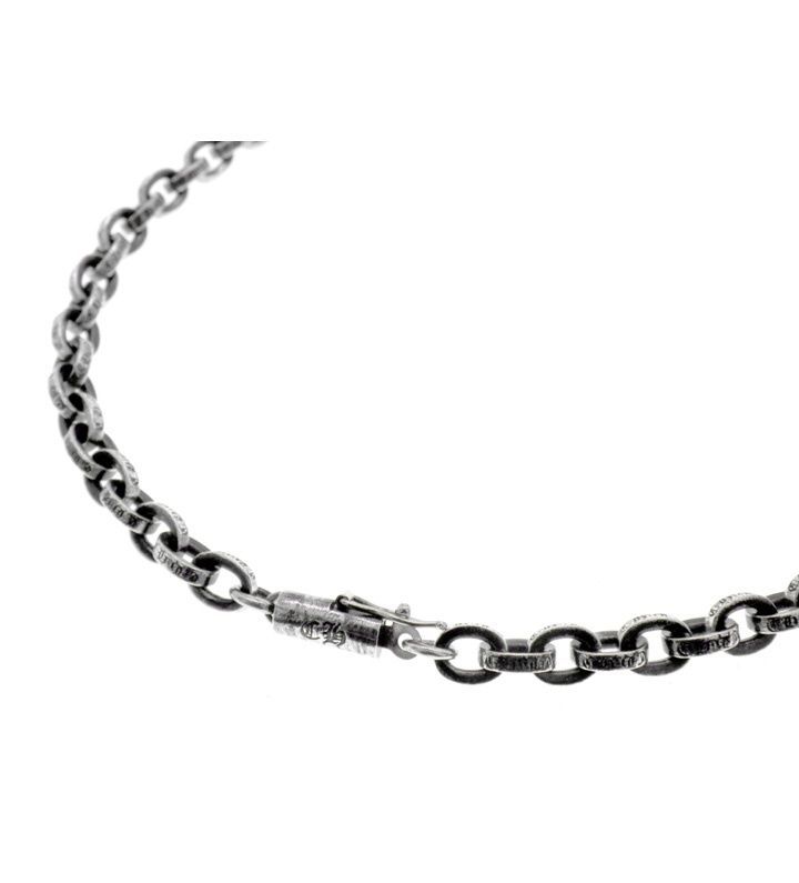 クロムハーツ CHROME HEARTS 【 PAPER CHAIN 18 】 シルバー ペーパーチェーン ネックレス 50036