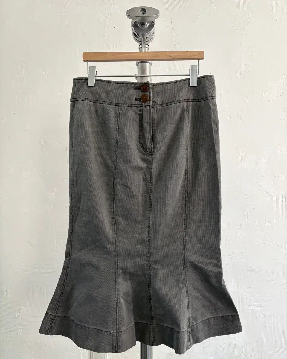 Vivienne Westwood ヴィヴィアン・ウエストウッド レッドレーベル チャコール COLOR ミディ スカート