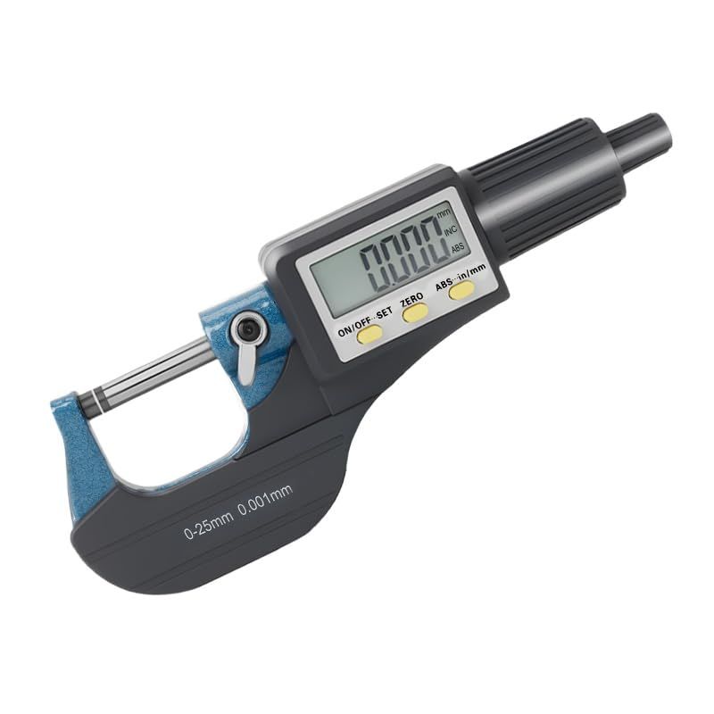 Beslandsデジタルマイクロメーター 厚み測定器 0~25mm 電子マイクロゲージ マイクロメーター 0.001mm LCDディスプレイ 日本語取説付きkk
