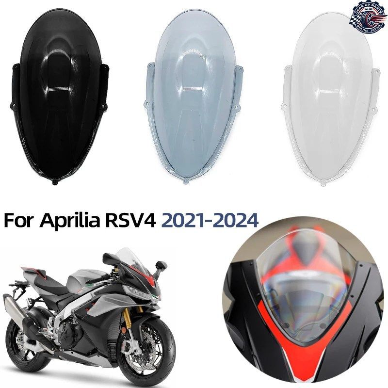RS-V4 オートバイ用ウインドシールド ウインドスクリーン ウインドシールド ディフレクター アプリリア RSV4 RS V4 RS V4 2021 - 24