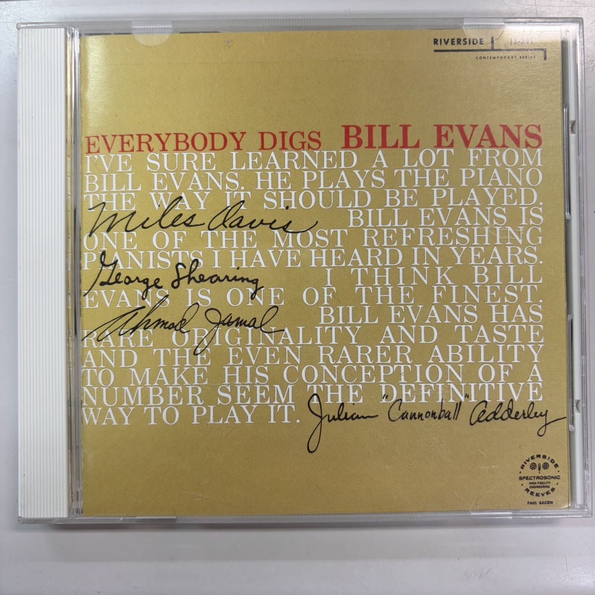 CD Bill Evans Trio / Everybody Digs Bill Evans / Riverside VICJ-23582