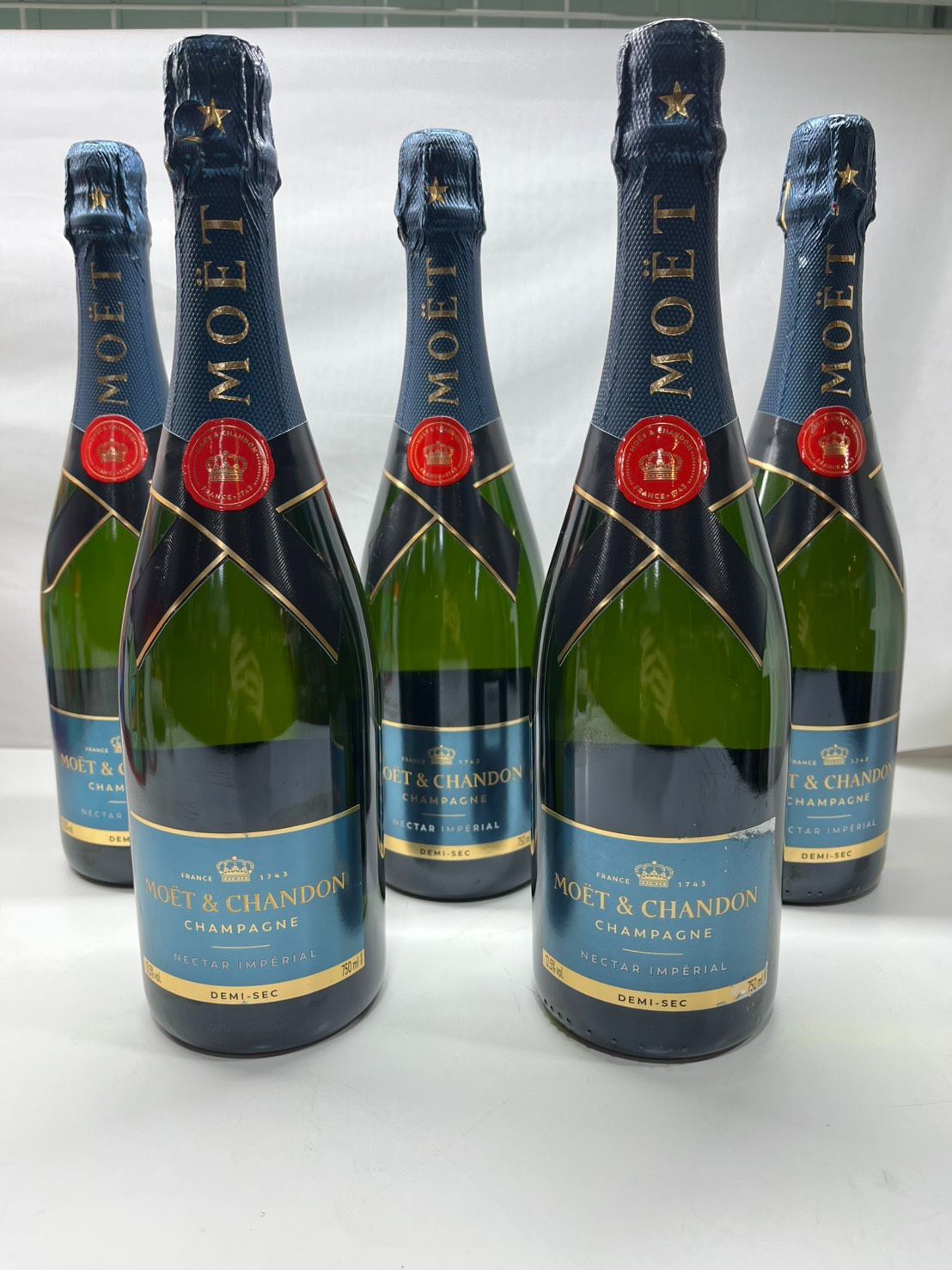 ● 未開栓品 MOET & CHANDON NECTAR IMPERIAL モエ エ シャンドン ネクター アンぺリアル 750ml 12.5% シャンパン 5本 ●