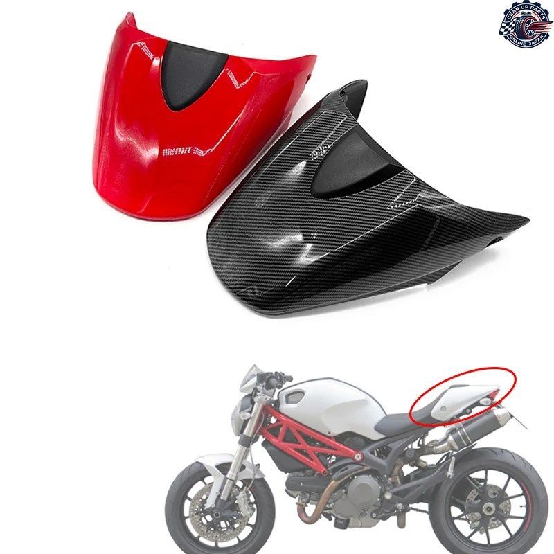DUCATI MONSTER 696 795 796 2008-2014 1100 1100S 2009-2011 オートバイ用リアパッセンジャーカウルシートカバーフェアリング