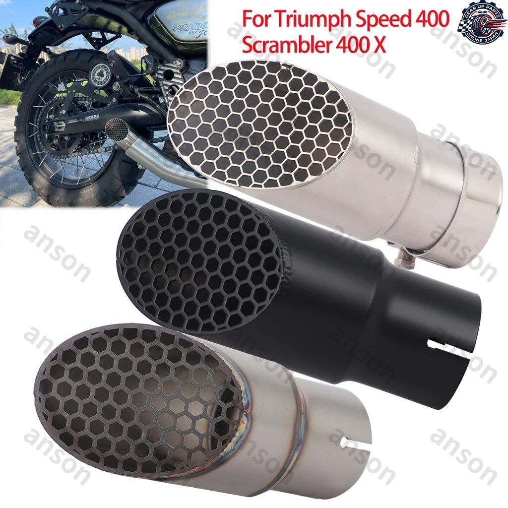 ESCAPE EXHAUST MID LINK PIPE SLIP ON TRIUMPH SPEED 400 SCRAMBLER 400 X 2024 2025 MUFFLER PIPE MODIFY LOUD