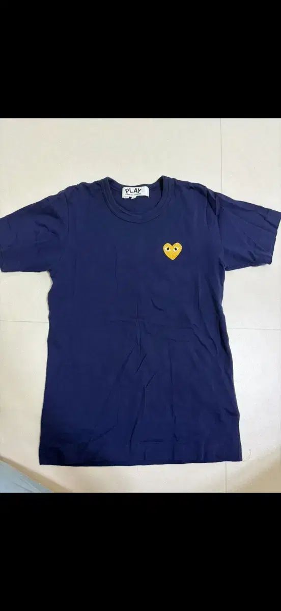 コム・デ・ギャルソン PLAY ネイビー 半袖 Tシャツ