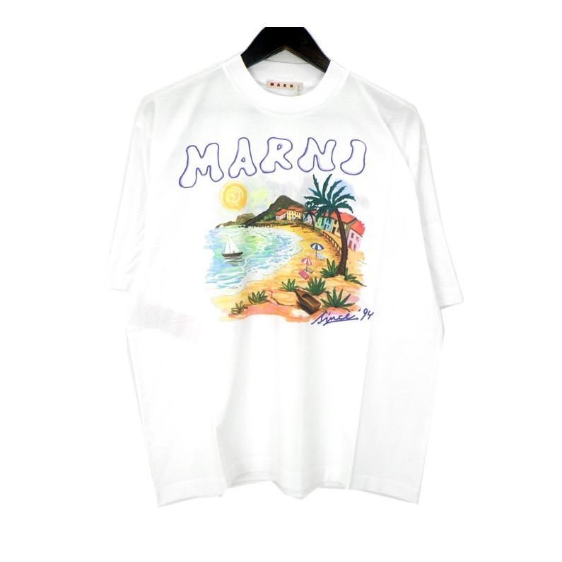 マルニ MARNI 【 HUMU02234P 】 フロント プリント 半袖 Tシャツ 49920