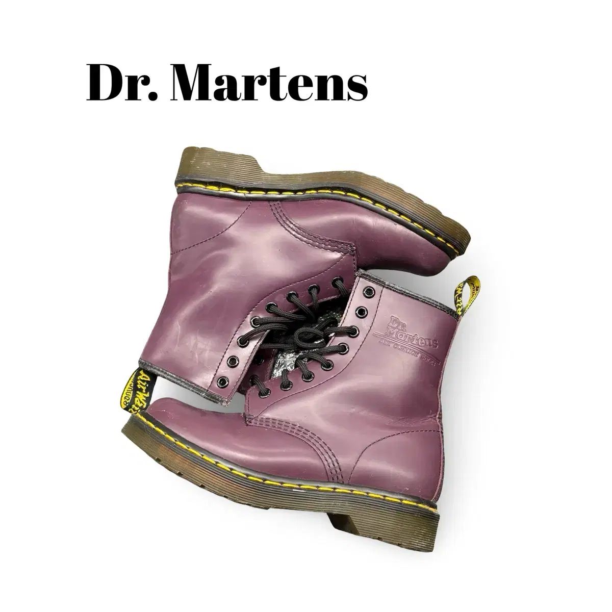 DR. MARTENS 8ホール パープル ブーツ 8,766円