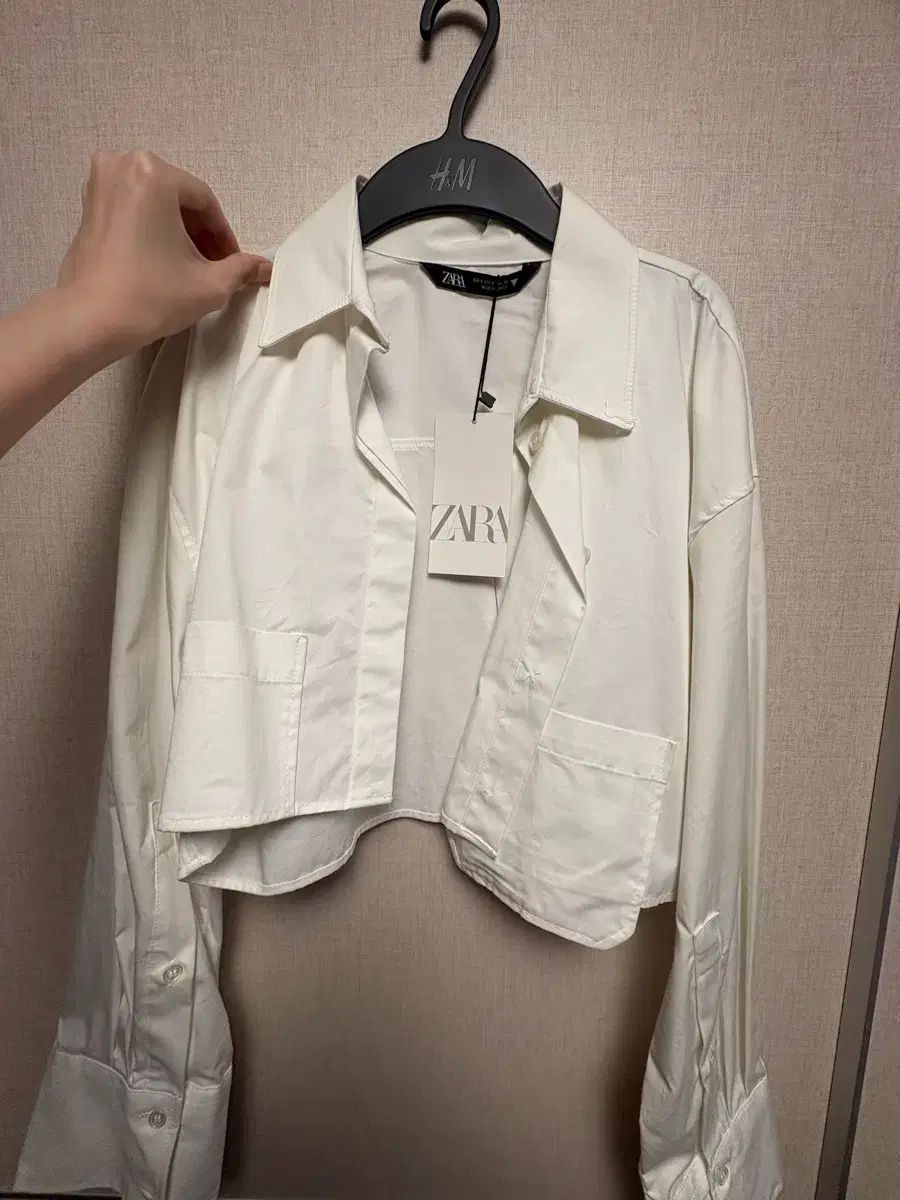 ZARA クロップド シャツ