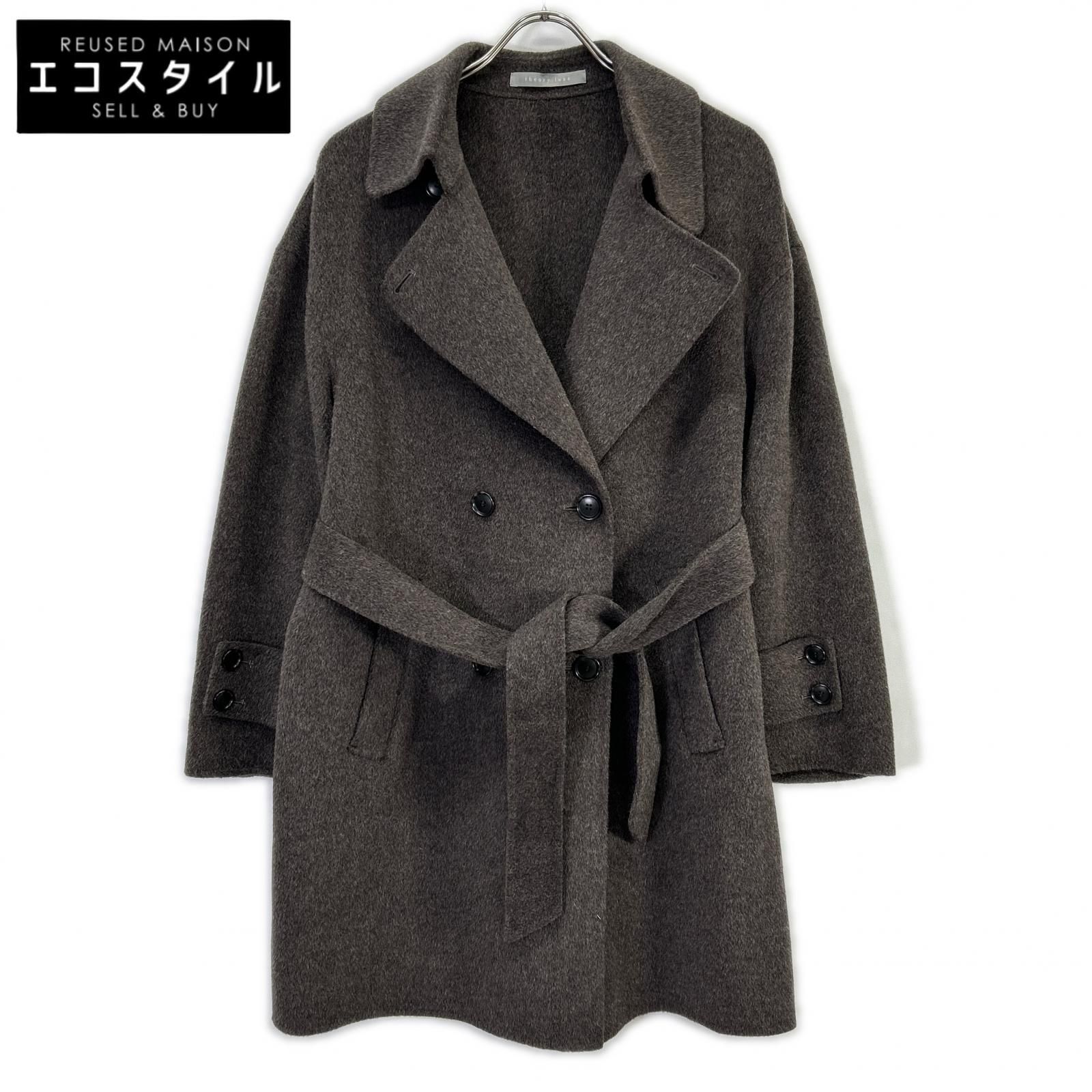 theory luxe　セオリーリュクス　5409625 25SS ブラウン Hildon Luisa Coat　36