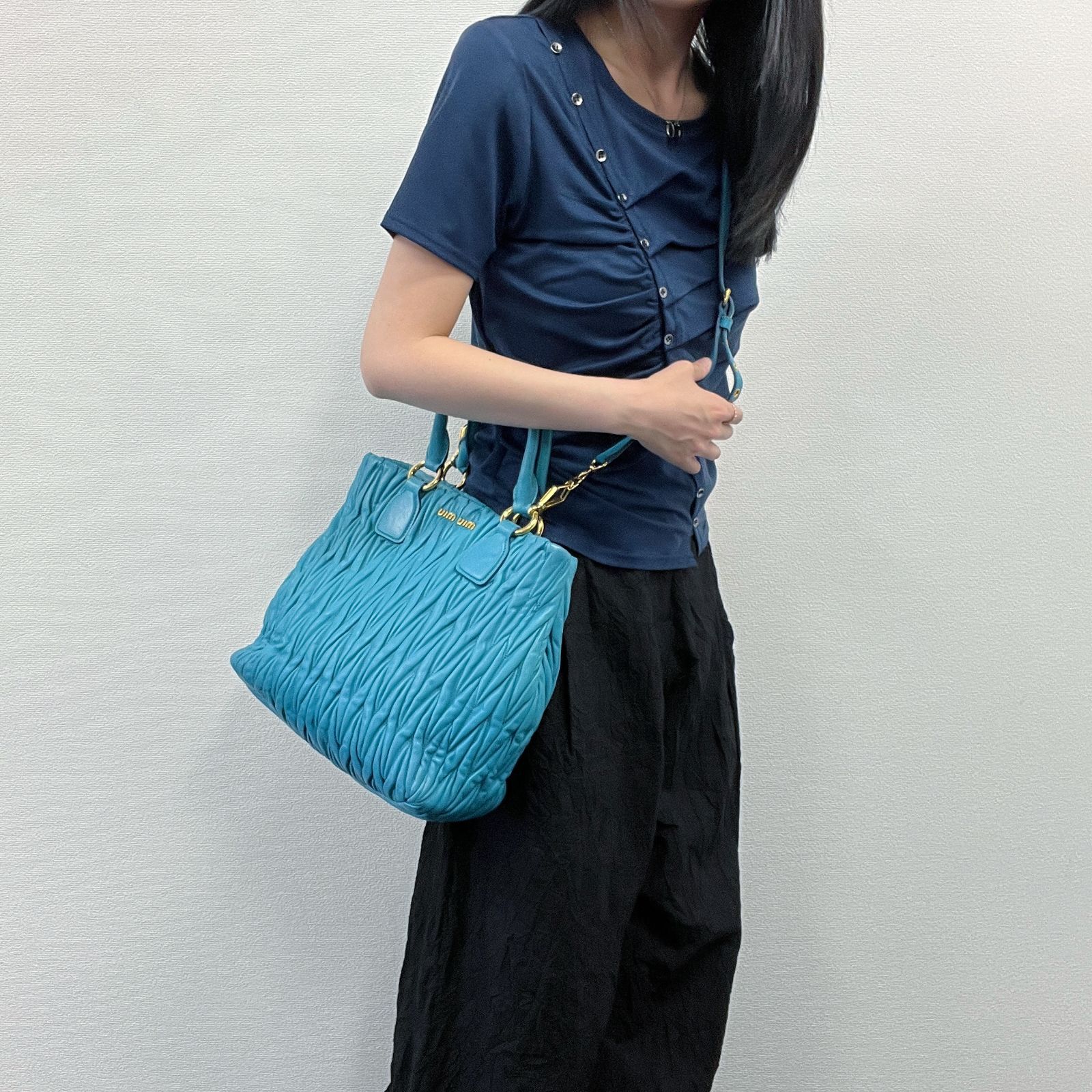 中古】MIU MIU ミュウミュウ マテラッセ ハンドバッグ ショルダー 