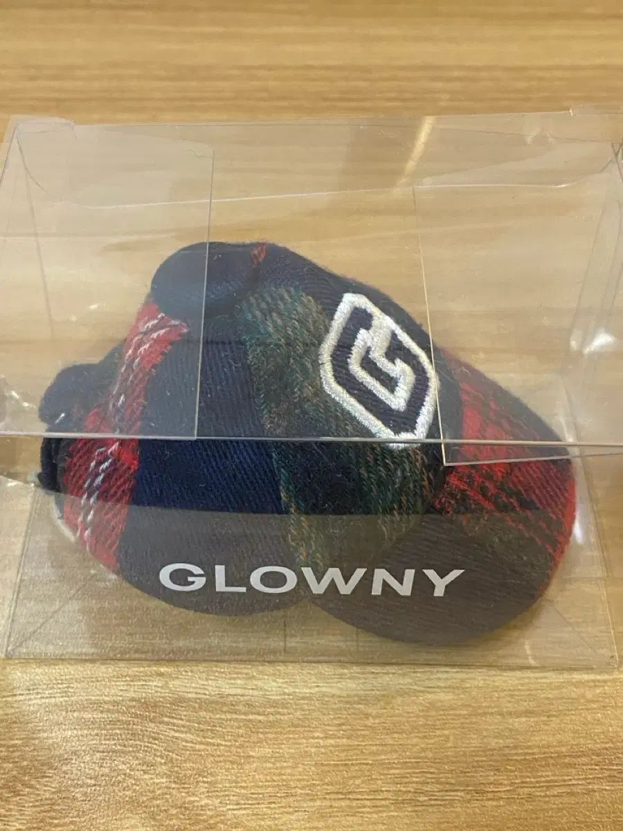 新品 GLOWNY グロウニー キャップ 帽子 チェックキャップ キーホルダー