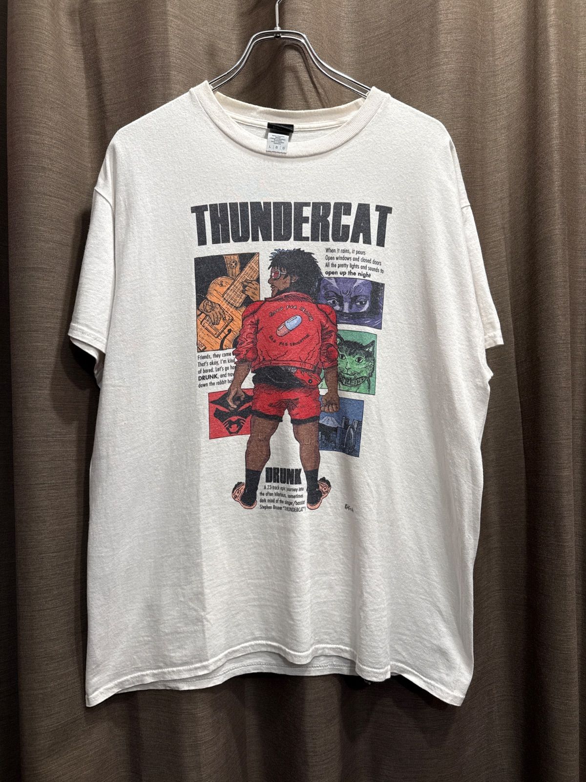 THUNDERCAT Tシャツ BEATINK L/ ビートインク 白 サンダーキャット