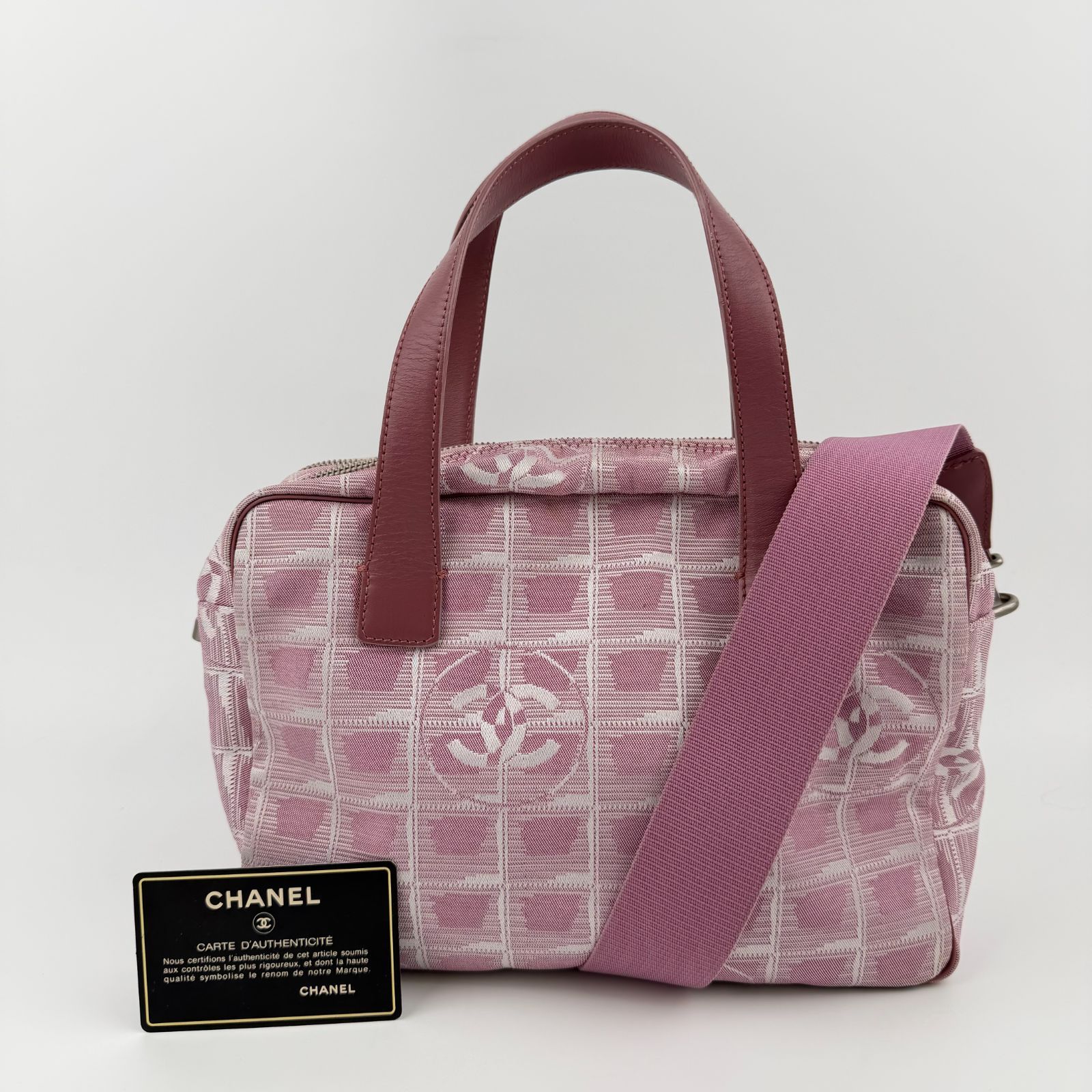 中古】CHANEL シャネル ココマーク ニュートラベル ショルダーバッグ 