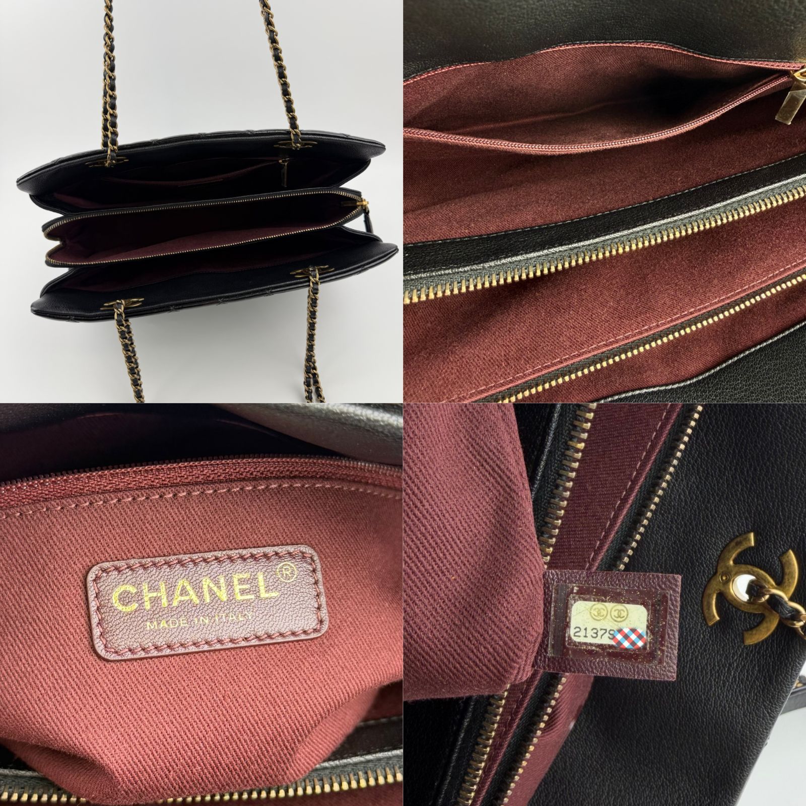 中古】CHANEL シャネル ココマーク マトラッセ チェーンショルダー 