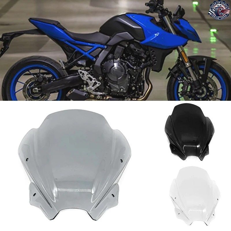 オートバイ用ウインドシールド、フロントウインドシールド、エアフローディフレクター、バイザー、GSX-8S、GSX8S 2023、2024