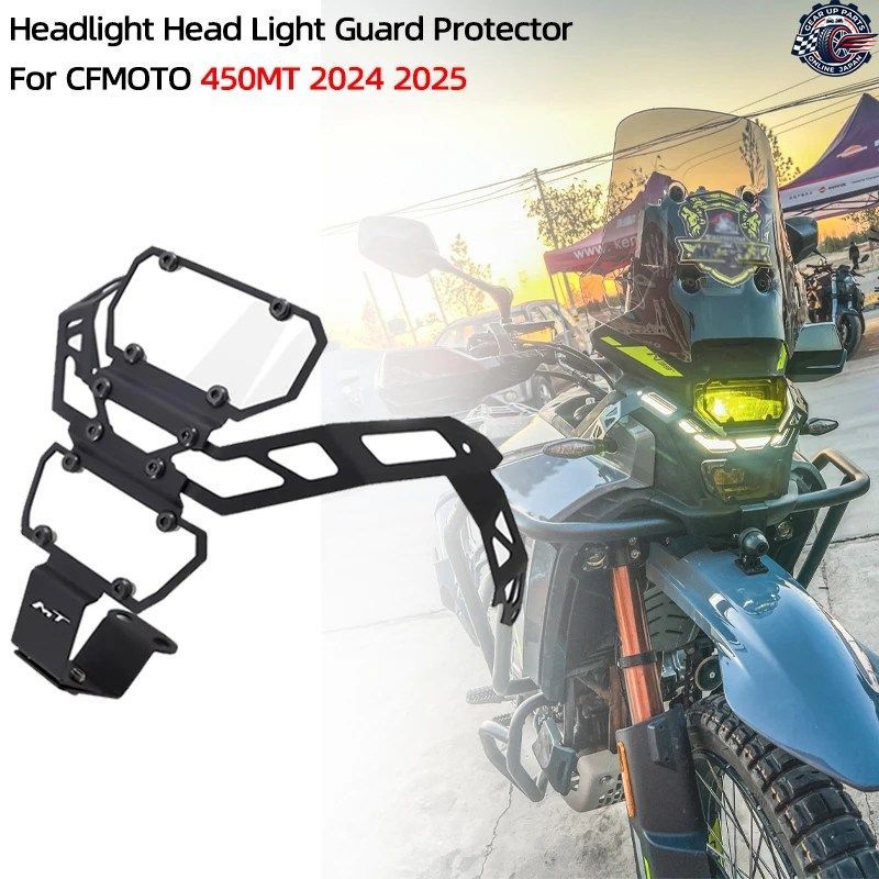 CFMOTO 450MT 2024 2025 オートバイ用ハイウェイヘッドライト ヘッドライトガード プロテクターカバー プロテクショングリル MT450