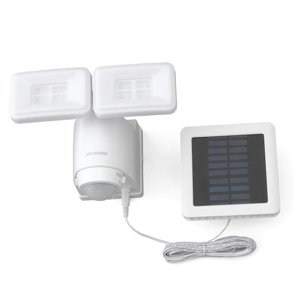 アイリスオーヤマ ソーラー発電式 LED人感センサーライト 防水仕様 明るさ800ルーメン LSL-SBTN-800ts cd24fd9a