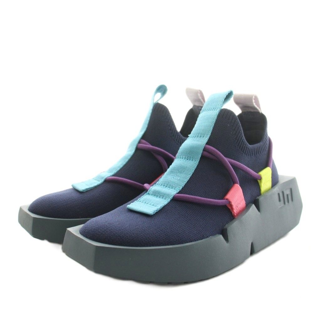ユナイテッドヌード UNITED NUDE スニーカー シューズ 厚底 35 紺 ネイビー /AN30