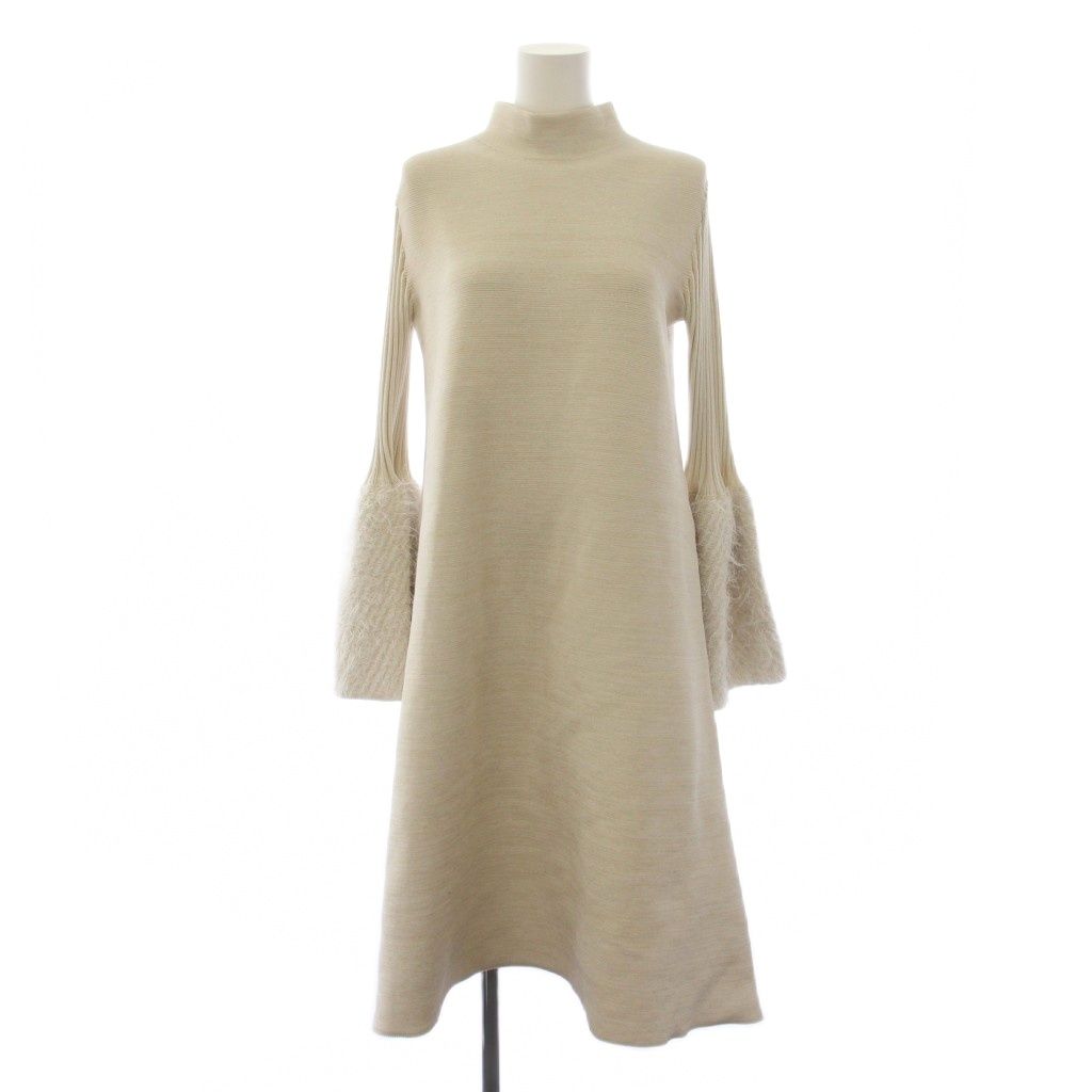 シーエフシーエル CFCL POTTERY PILE GLITTER LONG BELL SLEEVE FLARE MINI DRESS ワンピース ロング 長袖 3 ベージュ CF010KH180JP00 /BM