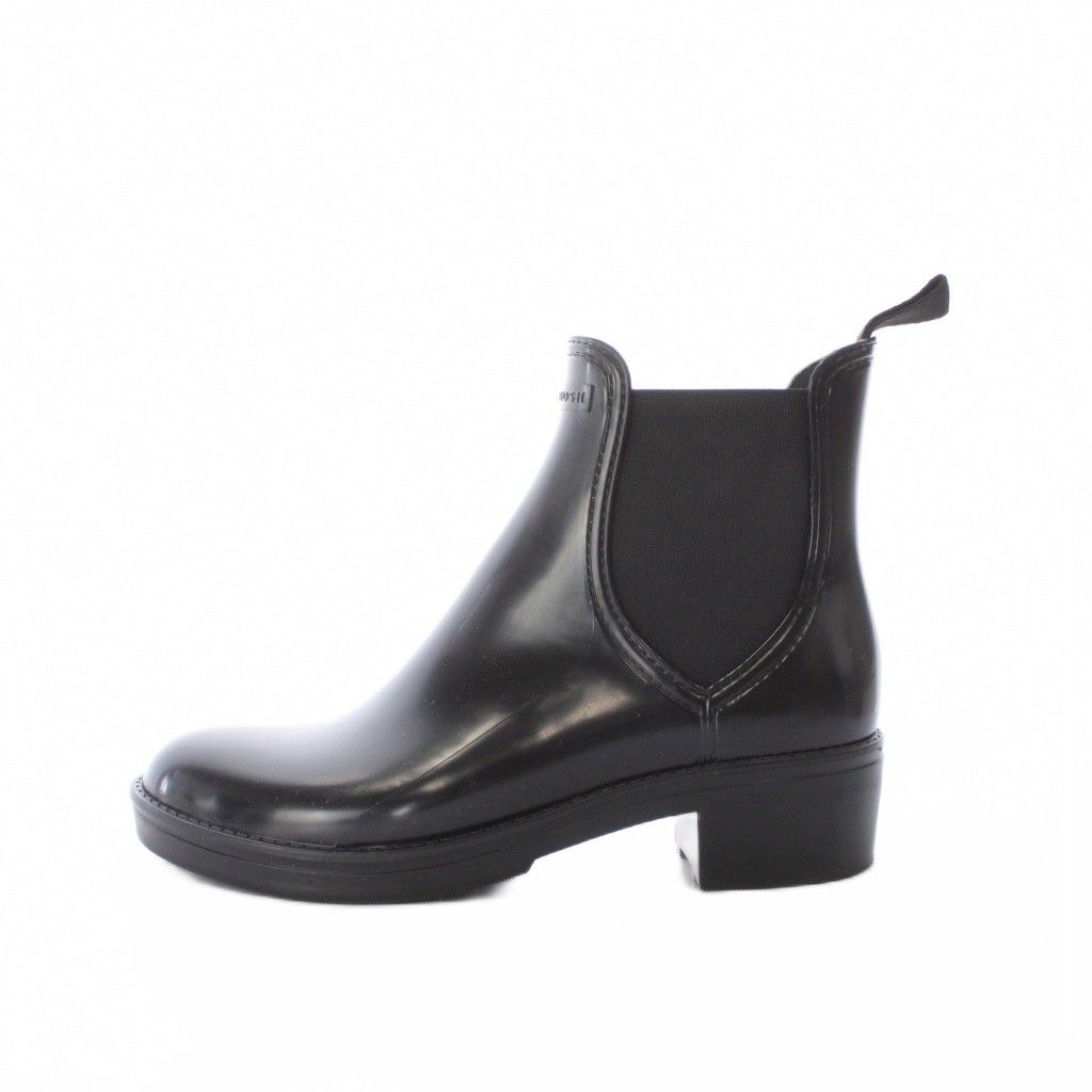 マッキントッシュ MACKINTOSH マッキントッシュ TRINIT サイドゴア レインブーツ 長靴 37 24cm 黒 ブラック /RI ■OS