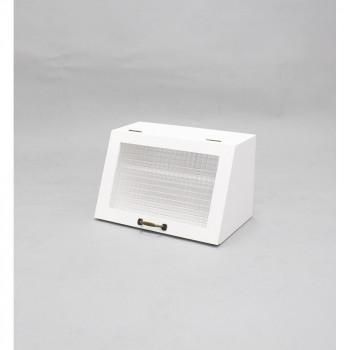天然木桐材の軽量木製Showcase W40H25cm ホワイト CFB-402525W