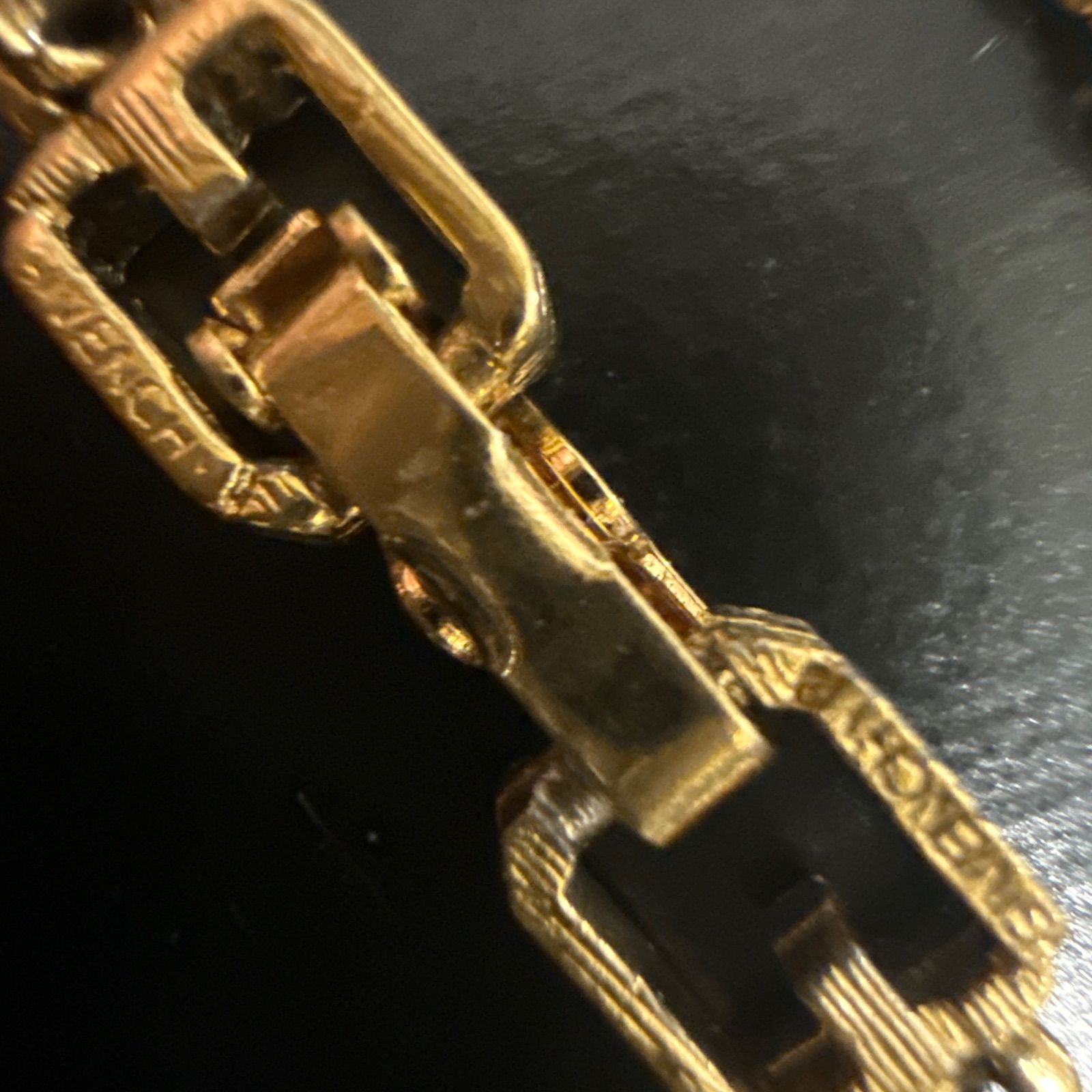 GIVENCHY ジバンシー ロープチェーンブレスレット ゴールドカラー 