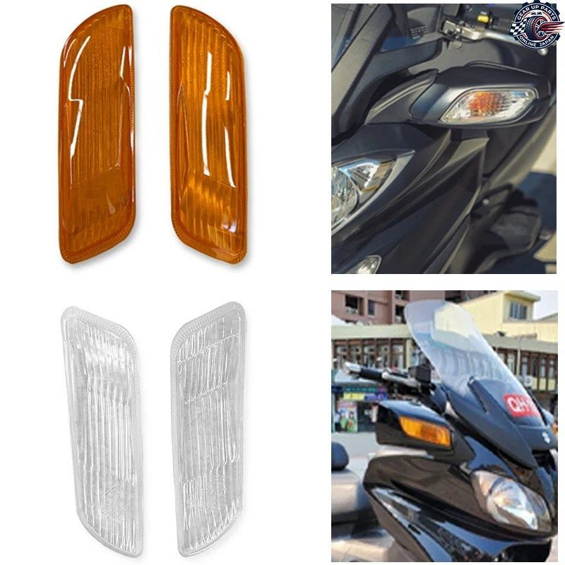 AN650 BURGMAN 650 2006-2012 SKYWAVE 650 オートバイ用フロントシグナルライトカバーターンランプハウジングシェルインジケーターカバー