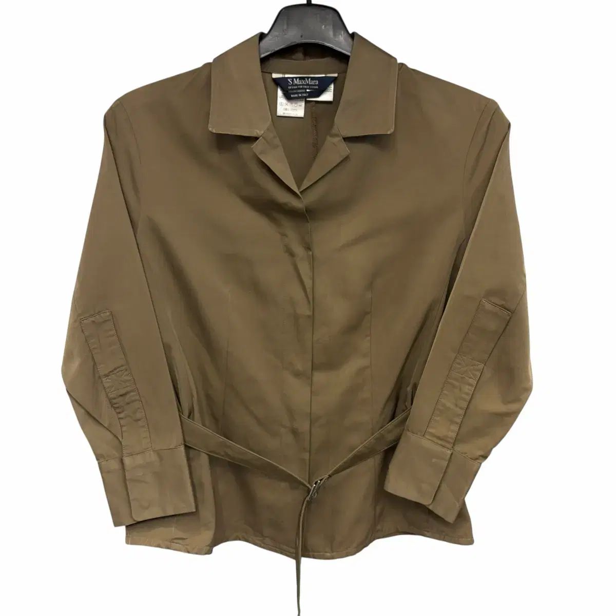 MAX MARA マックスマーラ カーキ ベルト シャツ ジャケット サイズ 42