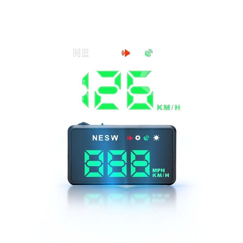 Ma?lusa HUD ヘッドアップディスプレイ 車用 KM/MPHスピード表示 過速度警告 明るさの自動調整 コンパス GPSスピードメーター プラグ アンド プレイkk 4,558円